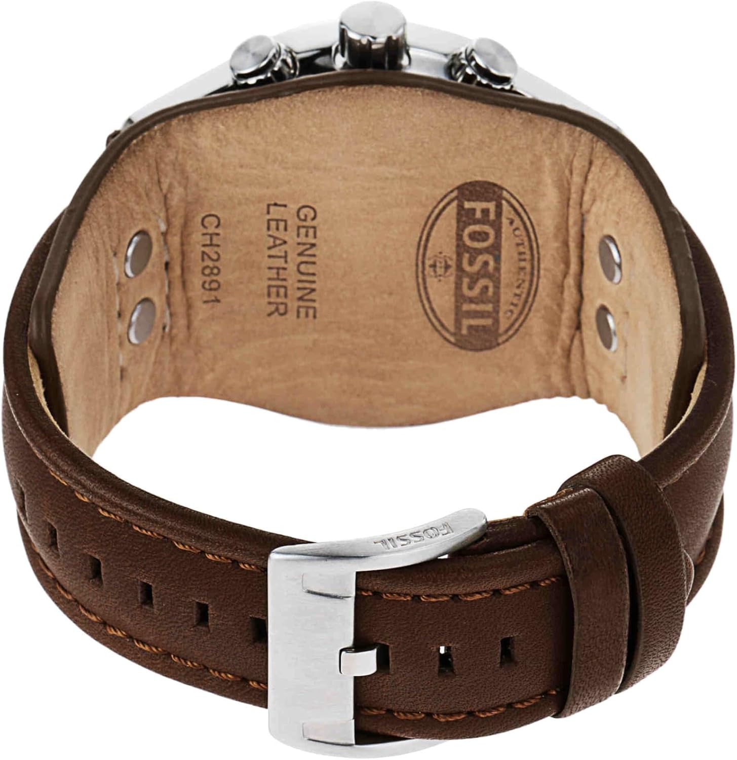 Fossil Coachman Quartz Chronograph Leather Watch for Men