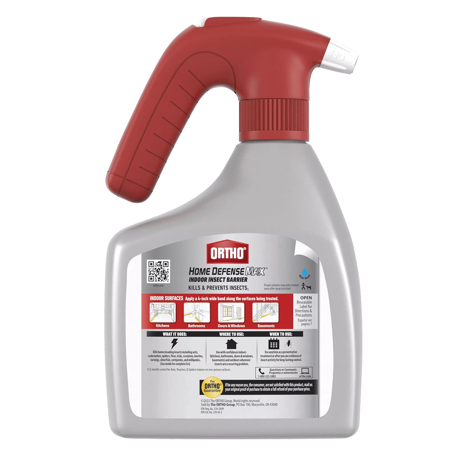Ortho Home Defense Max Indoor Insect Barrier, 1.5 L