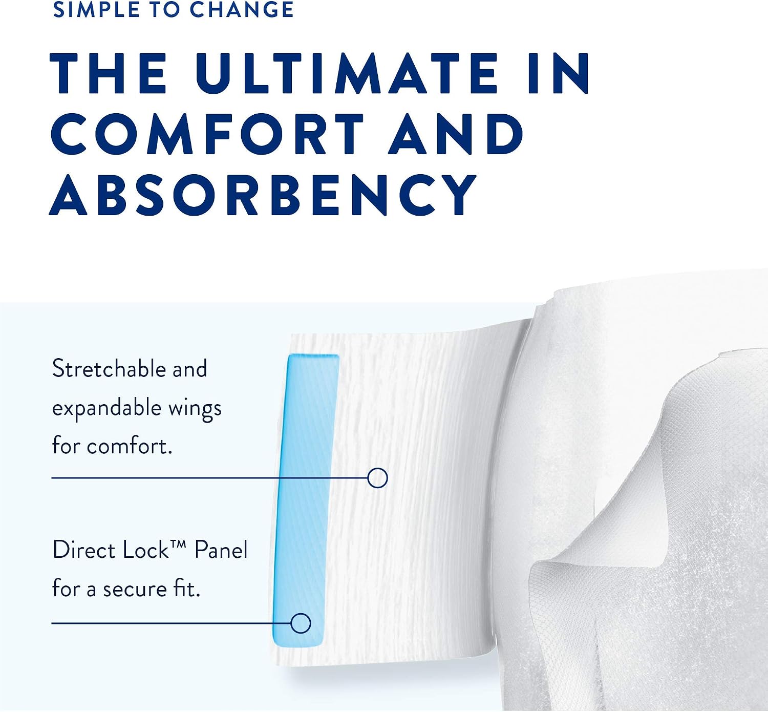 Prevail AIR Overnight Incontinence Briefs - Unisex Adult Incontinence Briefs with Tabs - Disposable Adult Diaper for Men& Women - Overnight Absorbency - Size 1, 80 Count (4 Packs of 20)