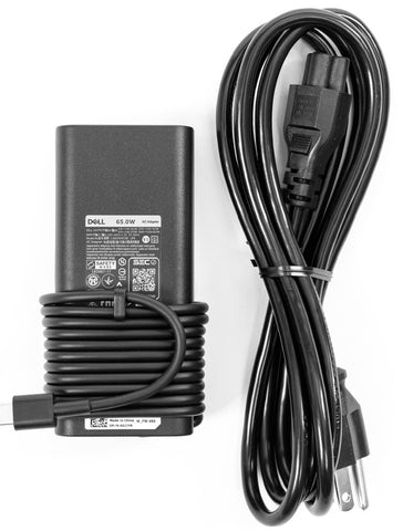 Dell 65W USB-C Laptop Charger for XPS and Latitude 5000 - Power Cord Included