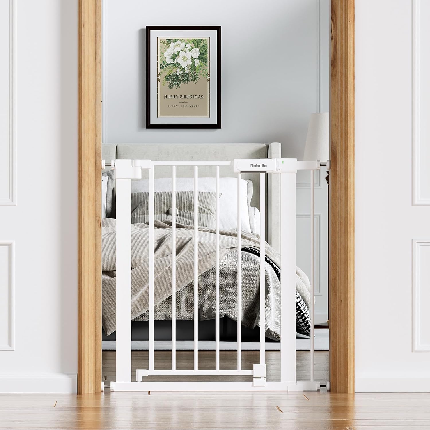 Babelio 26-31 in Narrow Baby Gate for Stairs with Wide Door, PressGuard II