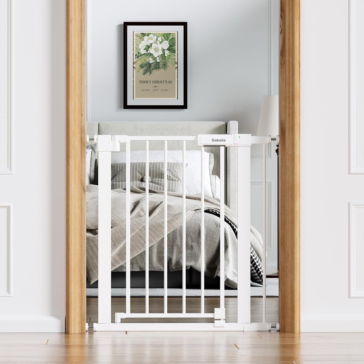 Babelio 26-31 in Narrow Baby Gate for Stairs with Wide Door, PressGuard II