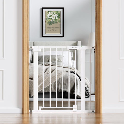 Babelio 26-31 in Narrow Baby Gate for Stairs with Wide Door, PressGuard II