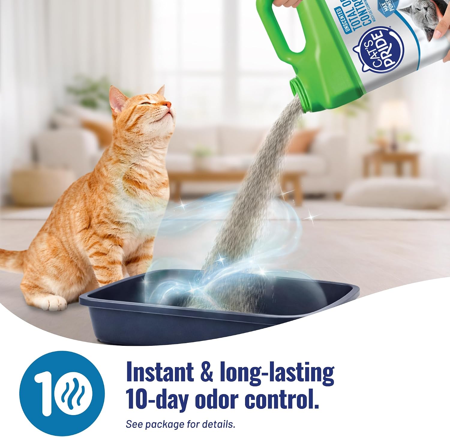Cat's Pride Total Odor Control, Max Power, Clumping Litter Unscented 15lb