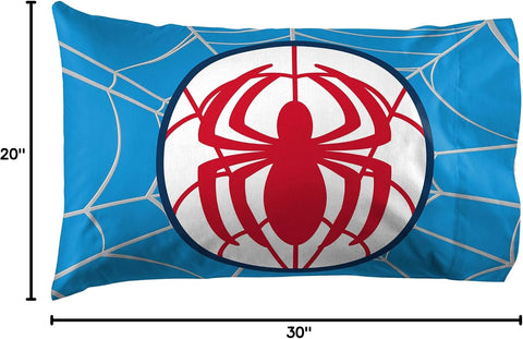 Marvel Spidey Amazing Friends Superhero Kids Pillowcase for Boys, Red