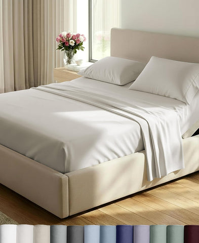 California Design Den 800 Thread Count Split King Bed Sheets, 5 Pc Set
