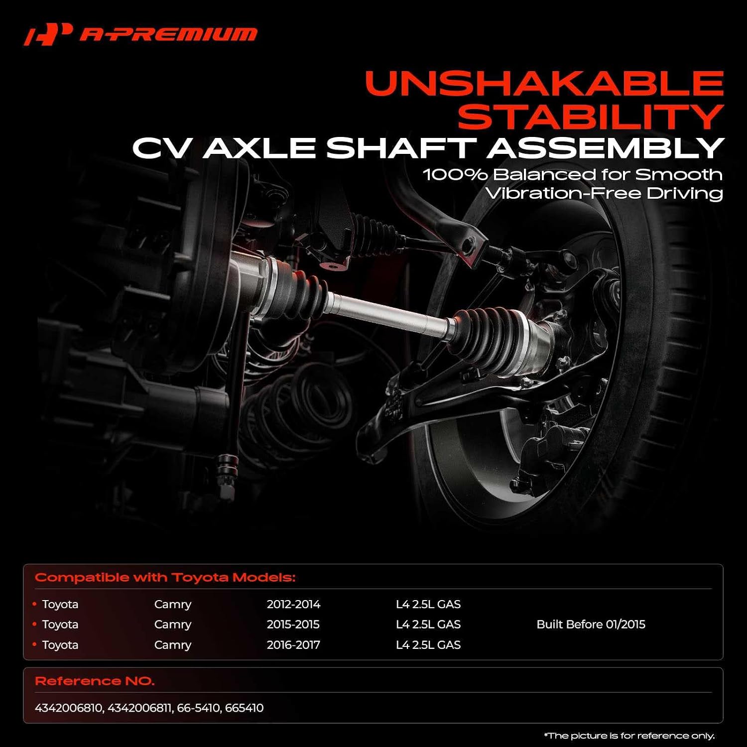 A-Premium Front Left Driver Side CV Axle Shaft Assembly