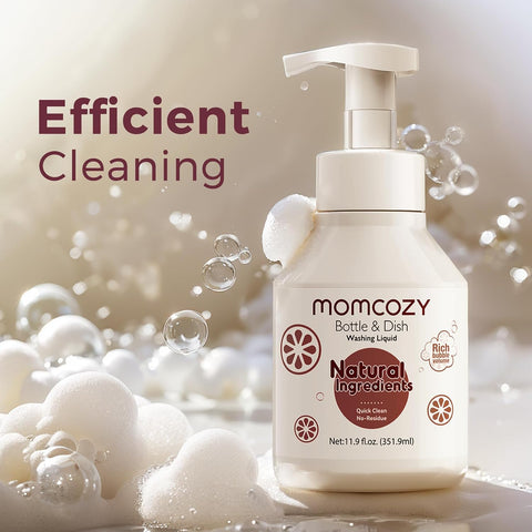 Momcozy Bottle Brush Cleaning Fluid, Natural Rich Foam Cleaner, 11.9 Ounces