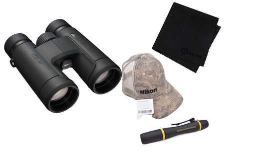 NIKON Prostaff P7 10x42 & Topo Hat & Lens Pen & Gritr Microfibre