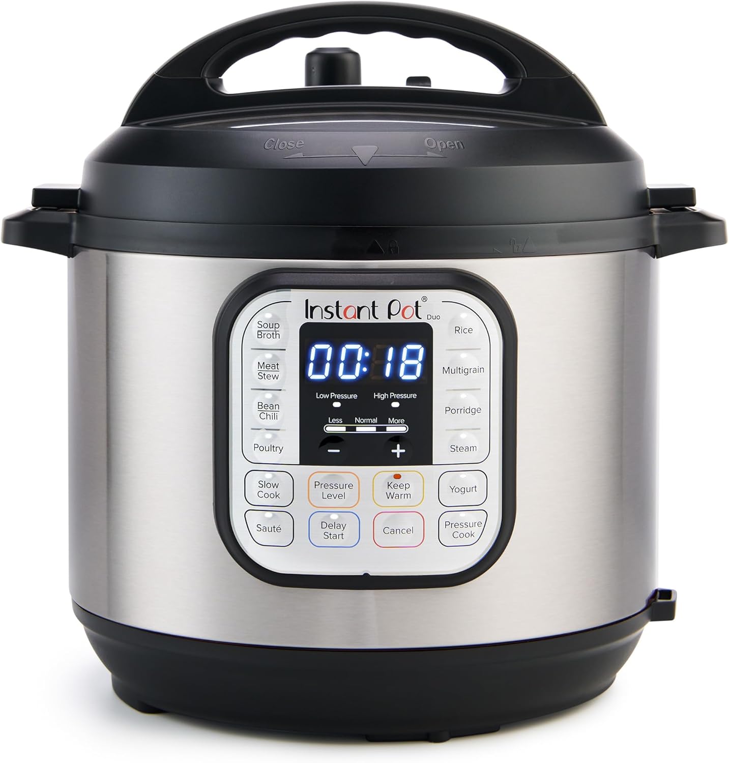 Instant Pot Duo 6 Qt 7-in-1 Electric Pressure Cooker, Stainless Steelt