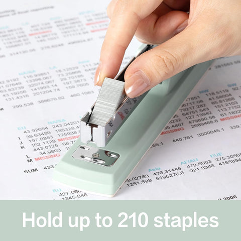 Deli Stapler, 25 Sheet Capacity, 1000 Staples & Staple Remover, Green
