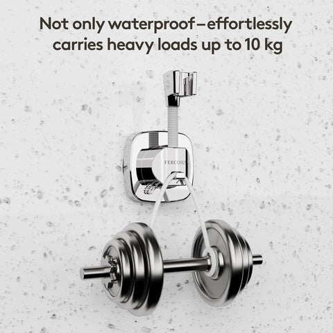 Shower Head Holder with Suction | 360° Swivel | White
