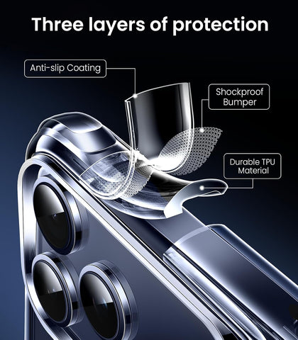 Mkeke for iPhone 17 Pro Max Case Clear [Not Yellowing]