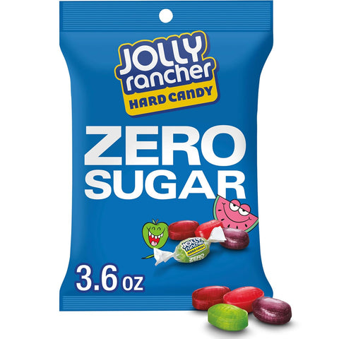JOLLY RANCHER Zero Sugar Assorted Fruit Hard Candy Bags, 3.6 oz, 12 ct