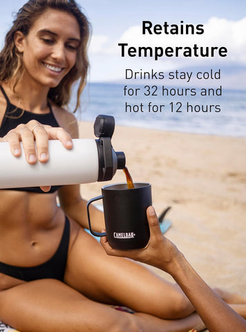 CamelBak Chute Mag Vacuum Insulated Stainless Steel Water Bottle, Magnetic Leak‑Resistant Cap for Everyday Hydration