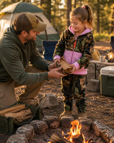 TrailCrest Toddler Blaze/Camo Fleece Hoodie & Pants 2-Piece Outfit