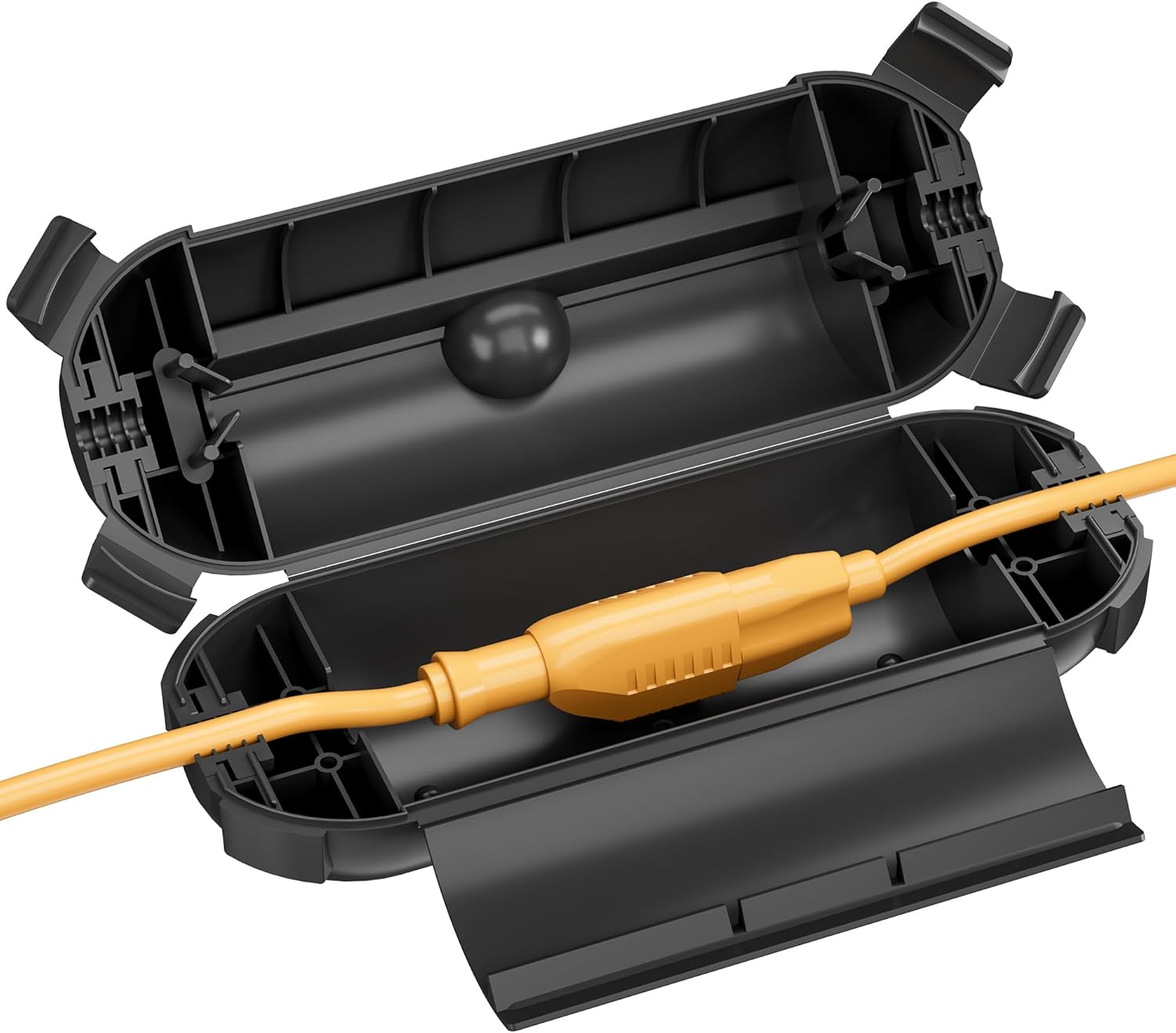 BN-LINK 1 Pack Outdoor Extension Cord Safety Cover, Black