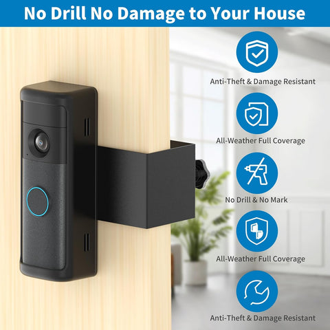 Anti-Theft Ring Doorbell Mount for Video Doorbells