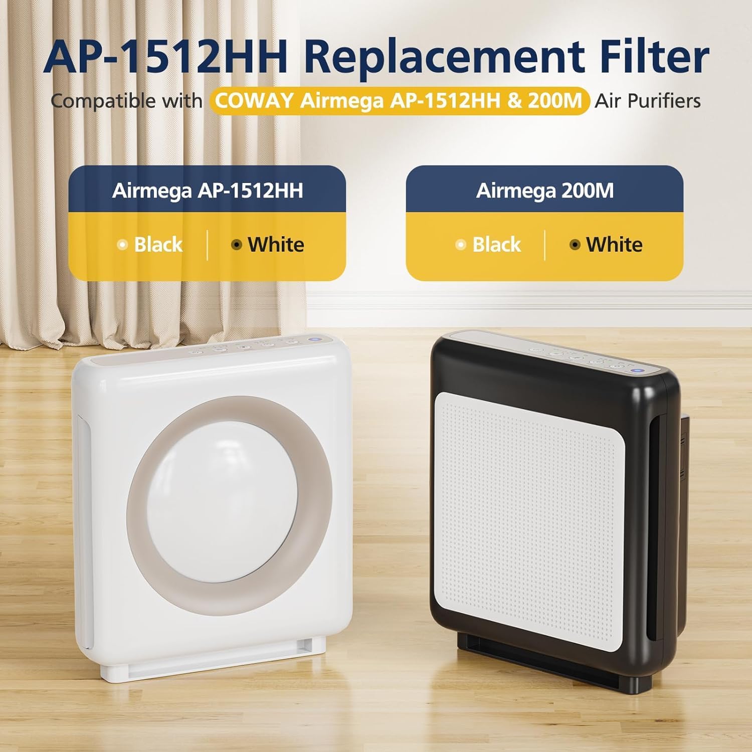 AP-1512HH Air Purifier Replacement Filter Set for Coway Airmega AP-1512HH