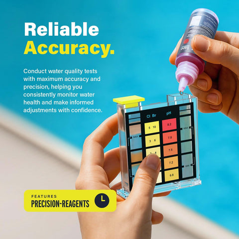 LUPO 3-in-1 Pool Test Kit | Pool Testing Kit for Swimming Pools & Spas