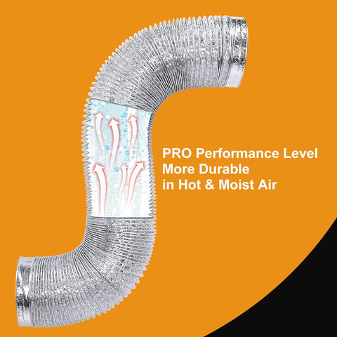 Heavy Duty 4"Flexible Dryer Vent Exhaust Duct Hose 3 Feet