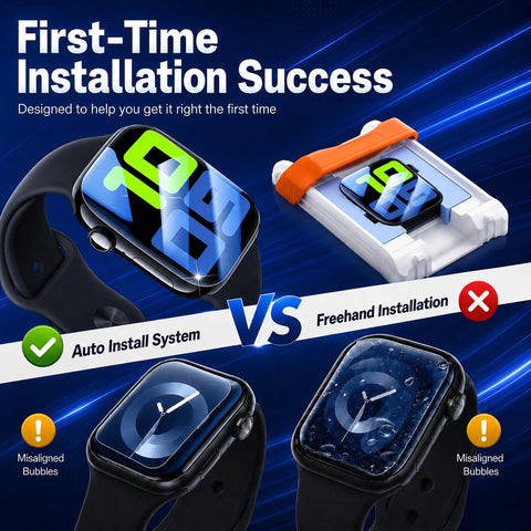 6 Pack Screen Protector for Apple Watch Series 9/8/7/6/5/4 41mm 40mm