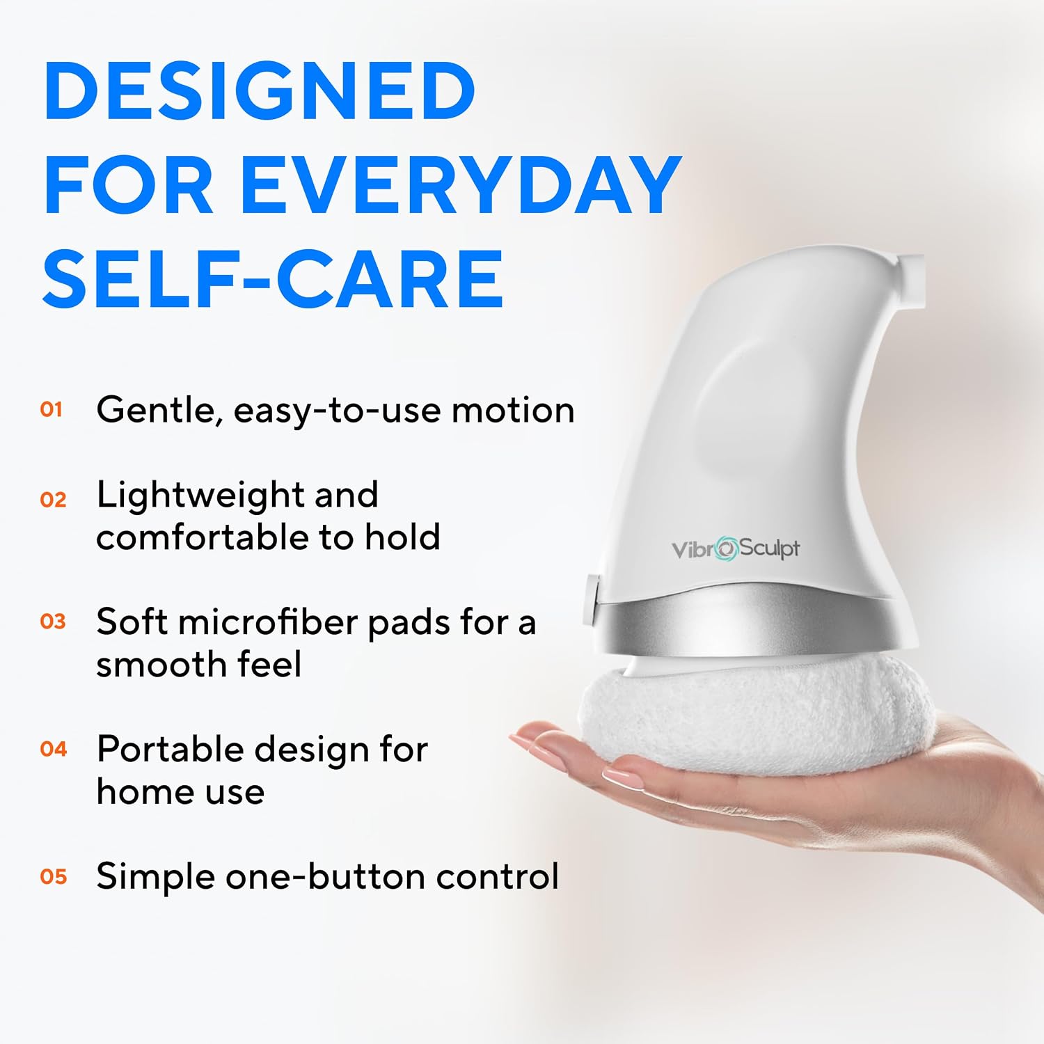 Vibro Sculpt 1.0 Body Sculpting Massager with 5 Pro Pads