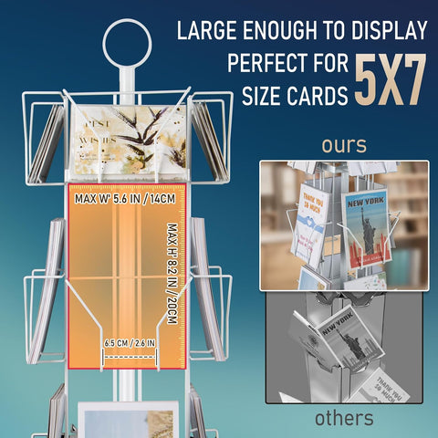 ANBOXIT Greeting Card Display Stand Rotating Rack Holder