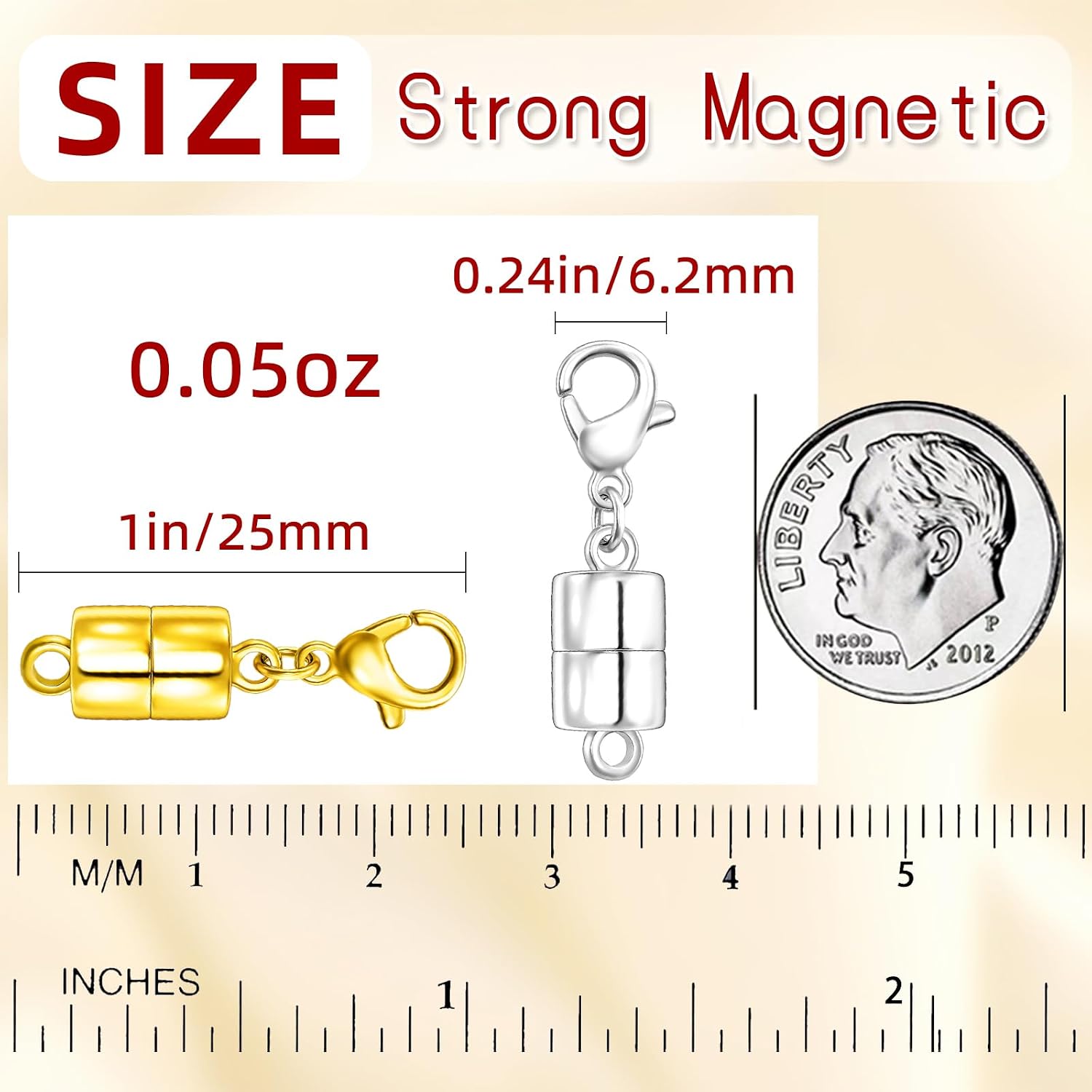 MKCYD Magnetic Necklace Clasps and Closures with Lobster Clasp