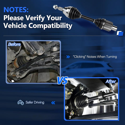 Maxfavor CV Axle Front Left or Right 4WD Compatible with Ram 1500 2012-2025