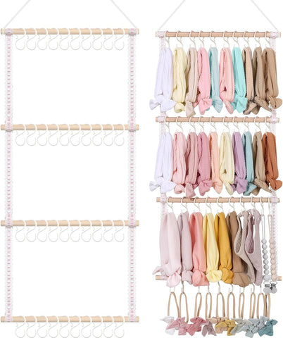 POVETIRE Headband Holder Bow Organizer for Girls, Baby Head Bands Storage