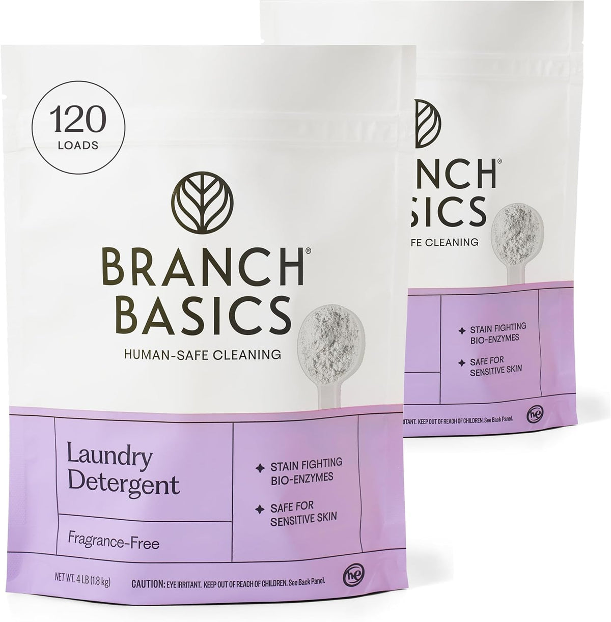 Branch Basics Laundry Detergent – 2 Pack (4lbs each) | Fragrance-Free