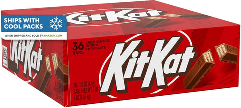 KIT KAT Milk Chocolate Wafer Candy Bars, 1.5 oz (Pack of 72)