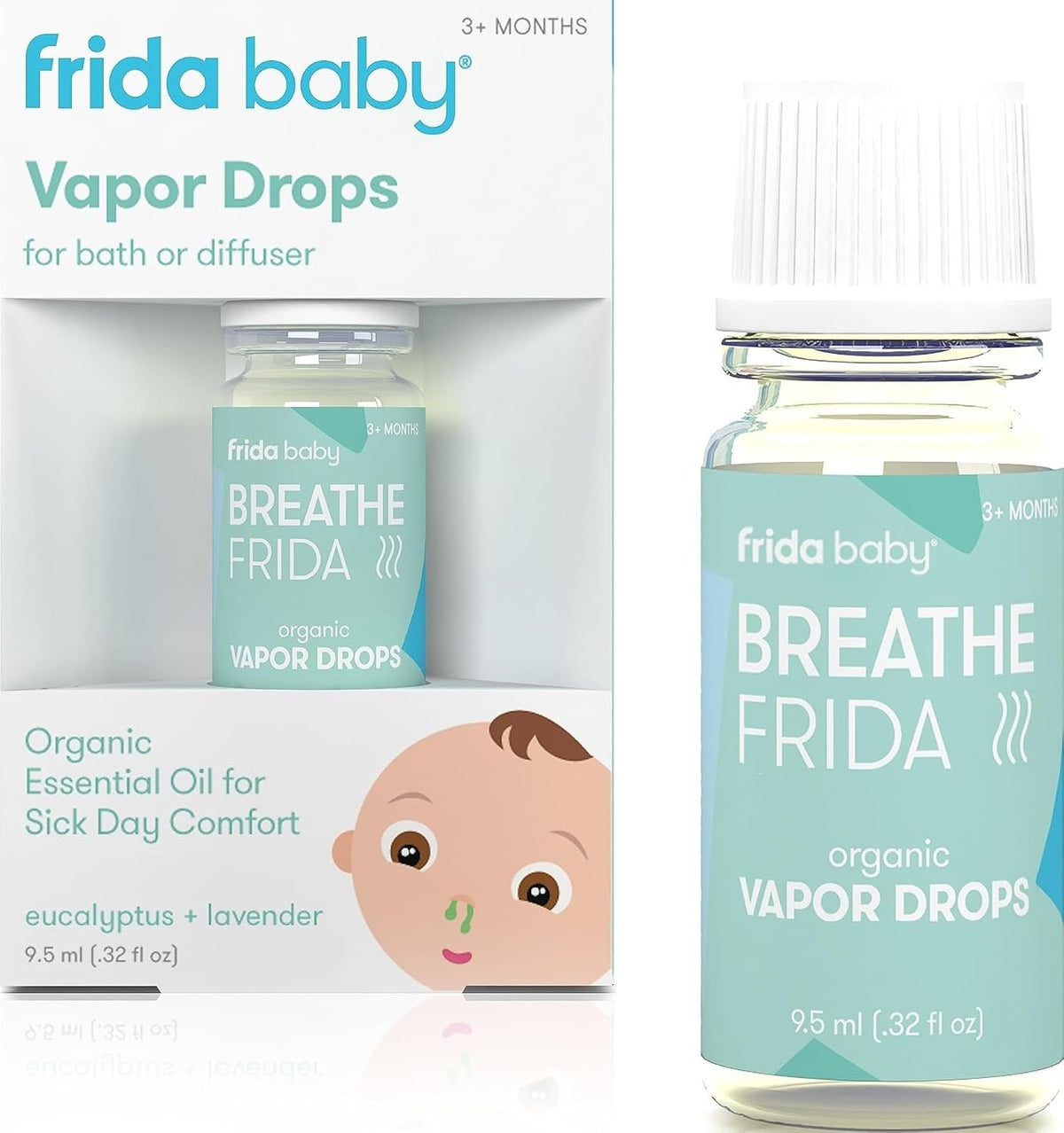 Frida Baby | Eucalyptus & Lavender Essential Oil for Bath or Diffuser| Ideal for Children and Adults| 1 pc 10ml, 10ml, 1