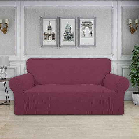 Easy-Going Stretch Oversized Loveseat Couch Covers Washable ASH Rose