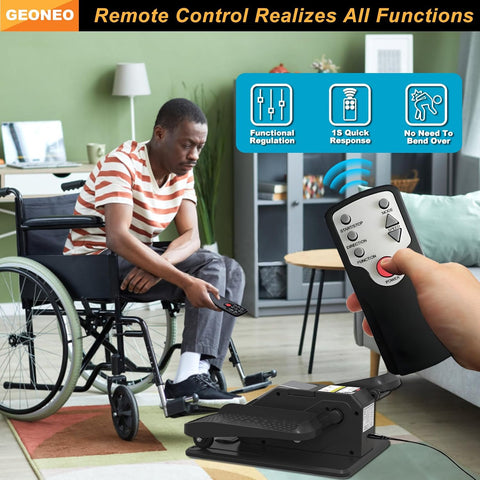 Under Desk Elliptical Machine, Electric Elliptical Leg Exerciser for Senior