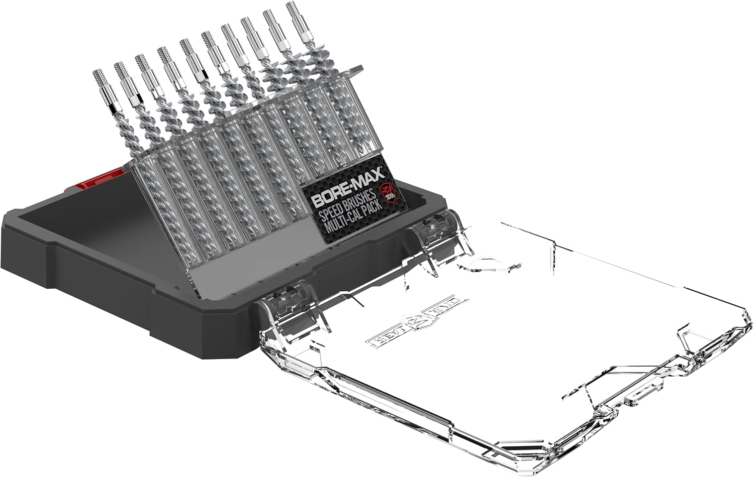 Real Avid Bore Max Speed Brush Multi Cal Pack – 10 Durable Nickel Plated Gun Cleaning Brushes Fits .22 .243 .270 .284 .30 Caliber Rifles and .22 .380 .40 .45 Caliber Handguns with 2X Bristle Density