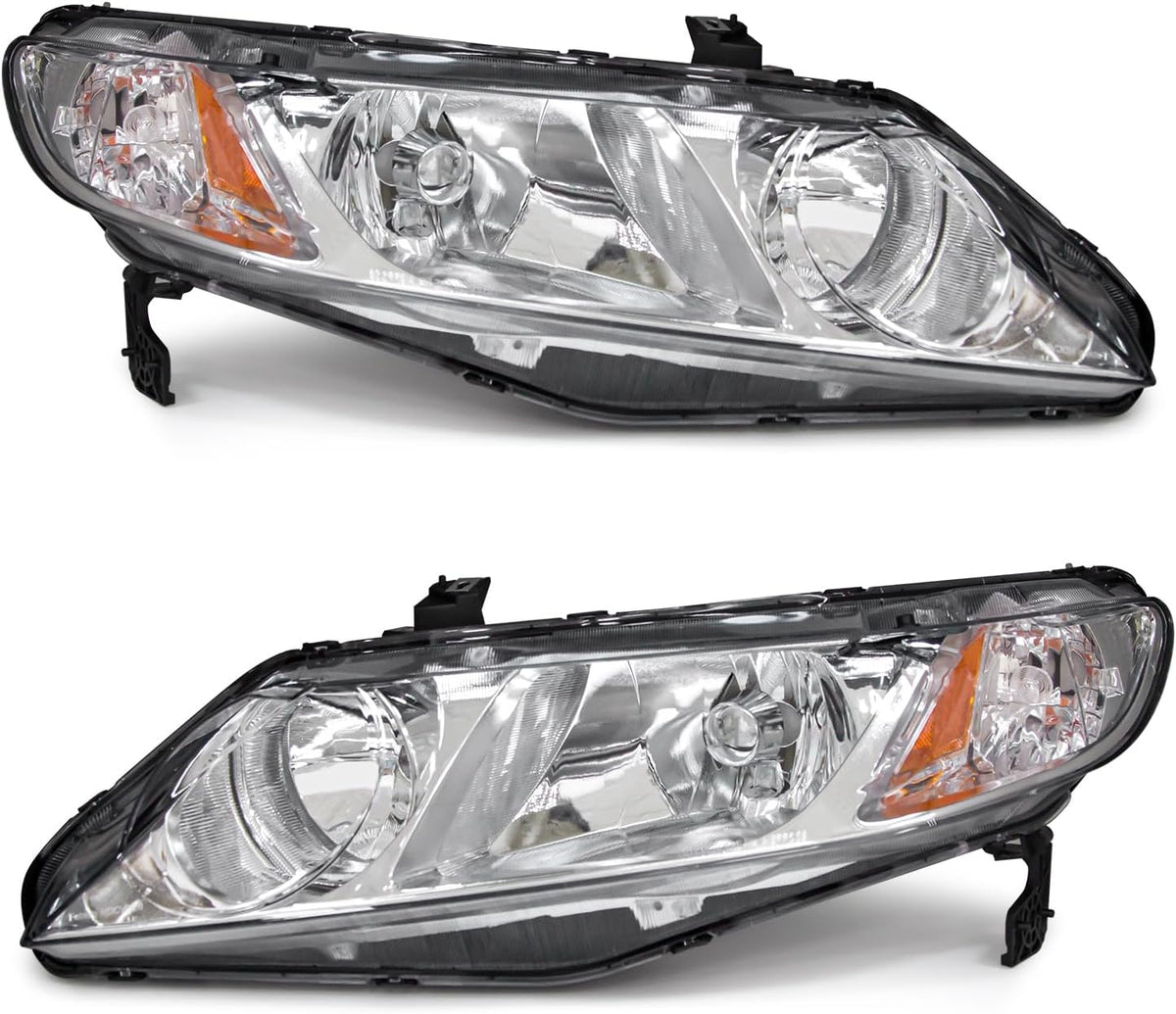 for 2006-2011 Honda Civic Halogen Headlight W/O Bulbs