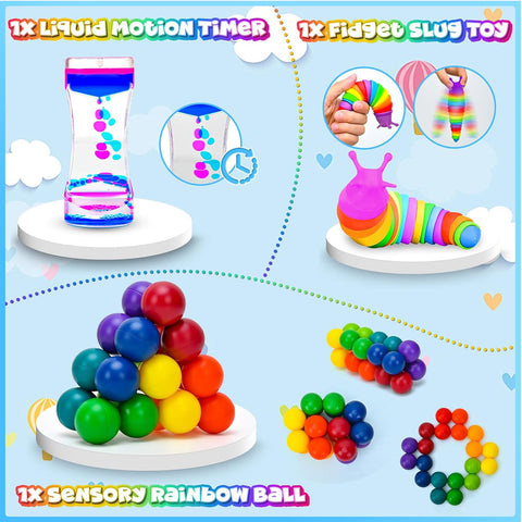 15Pack Fidget Toys Bulk for Adult Kids Age 5-7, 8-12, Figette Classroom Must Have Back to School Gifts for Students Treasure Prize Box Sensory Autism Travel Must Have ADHD Autistic Stress Anxiety