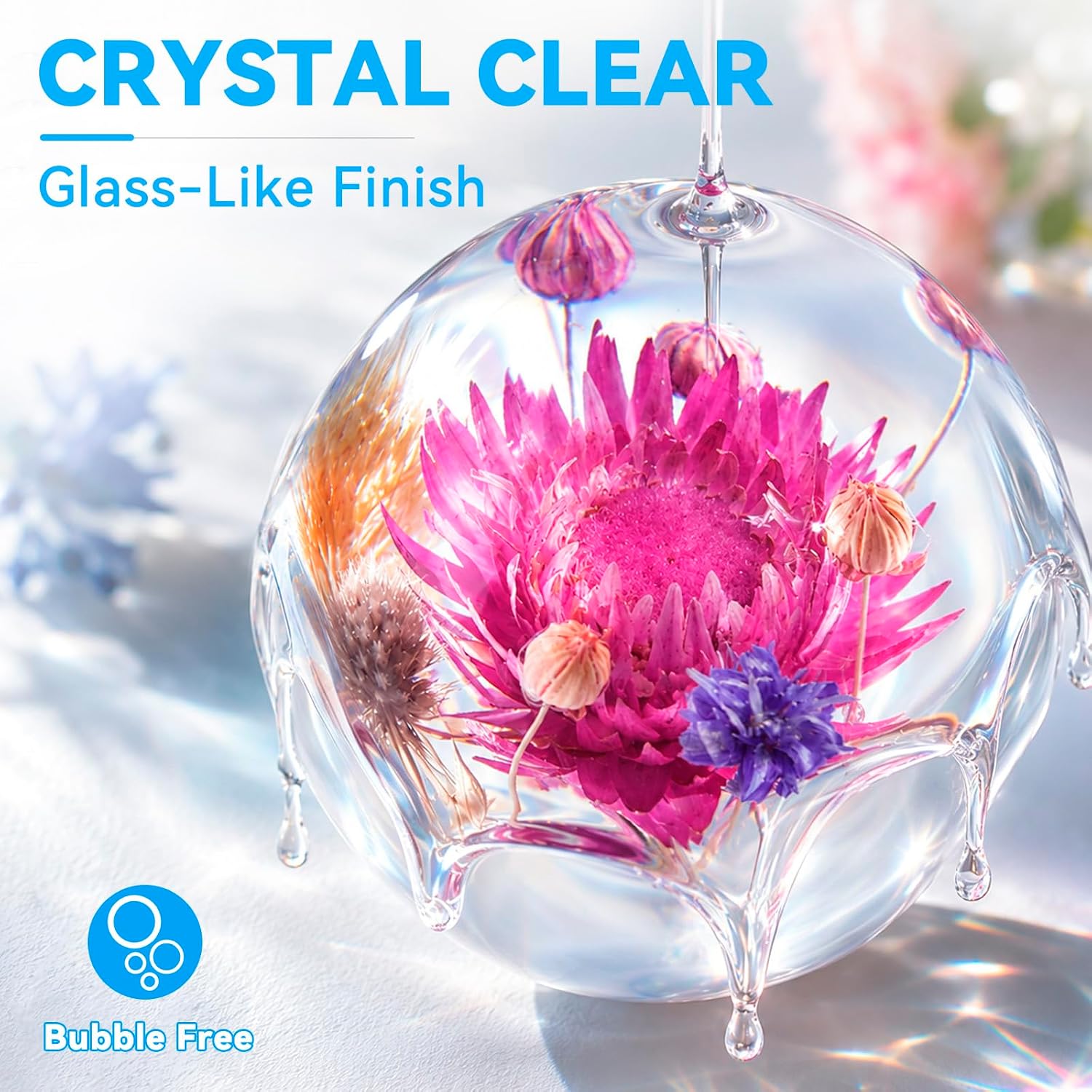 LET'S RESIN Epoxy Resin Kit,1 Gallon Bubble Free & Crystal Clear Resin