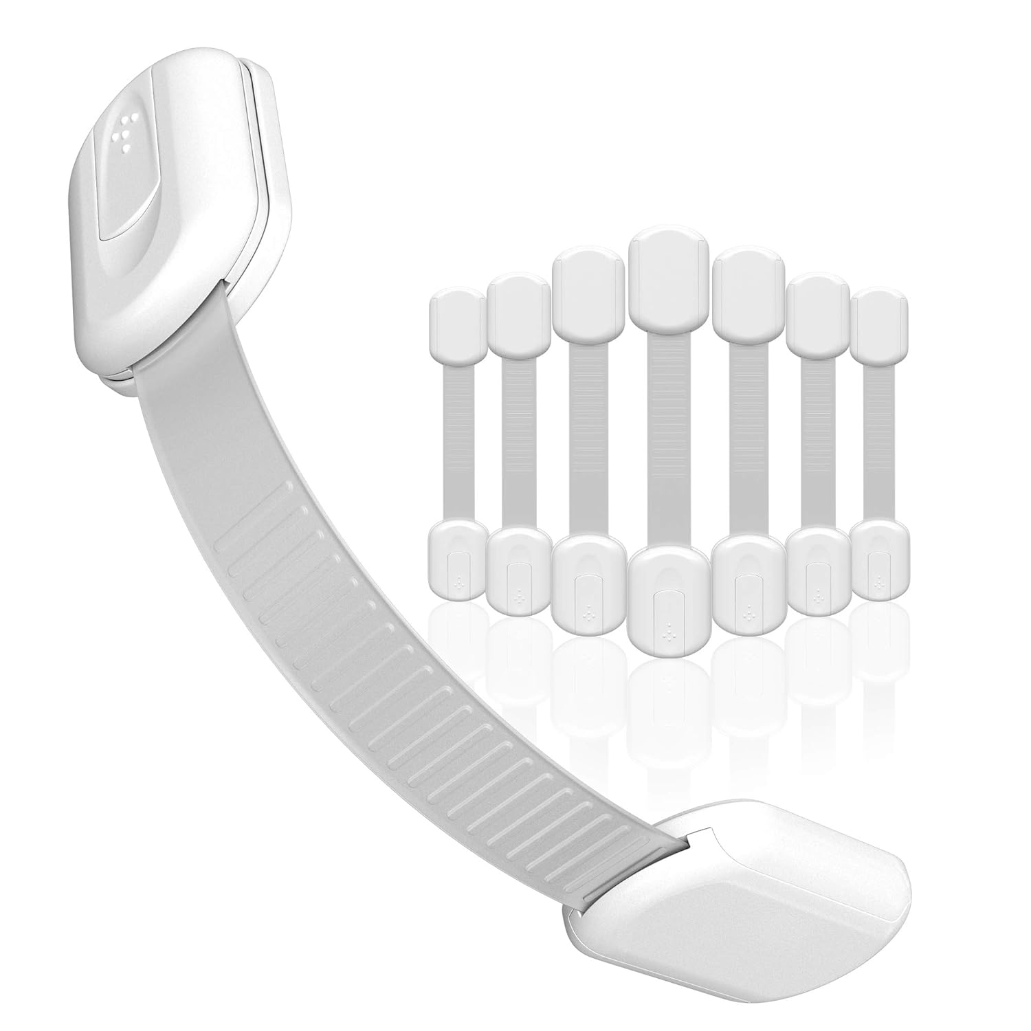 SKYLA HOMES Child Safety Cabinet Locks, White, 8 Pack