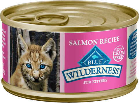 Blue Buffalo Wilderness Variety Pack Kitten Paté Wet Cat Food, 3 oz, 6 ct