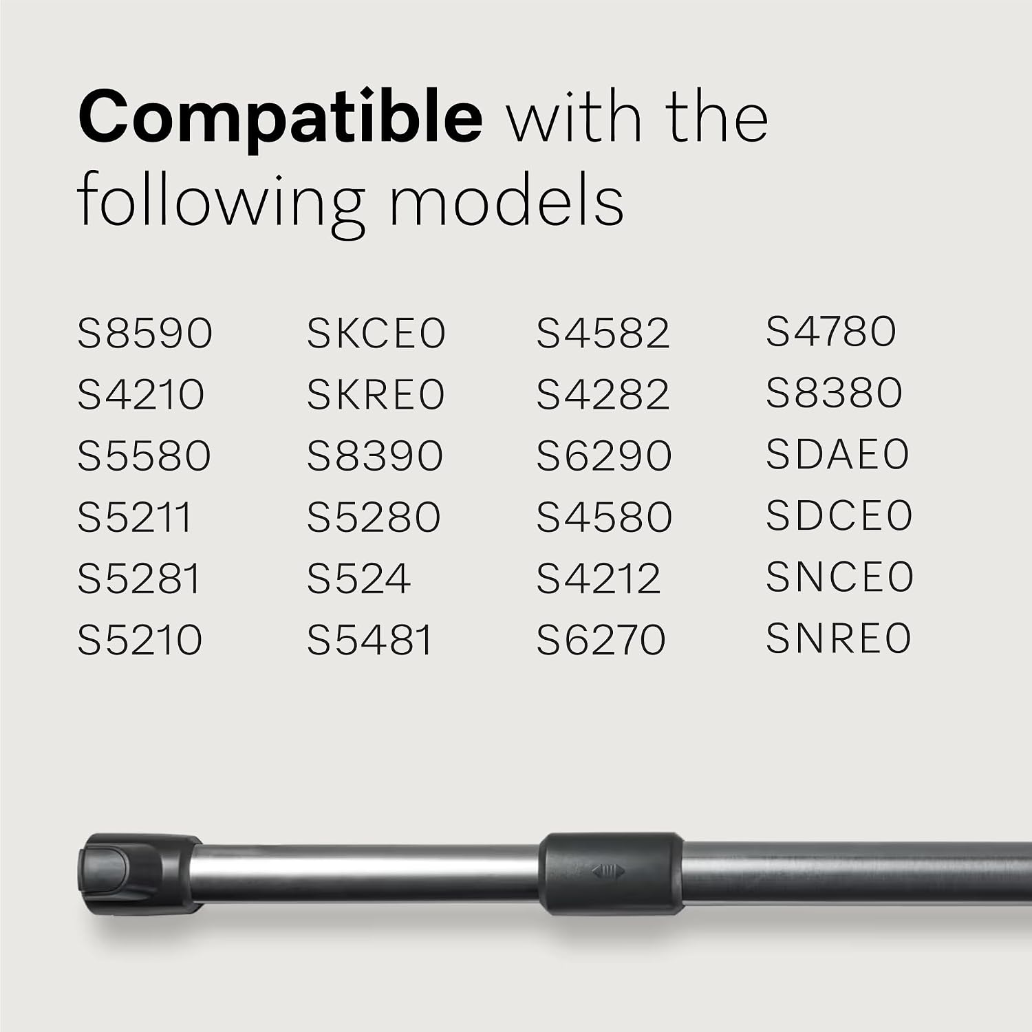 Miele HES Telescopic Wand Attachment for Select Miele Vacuums