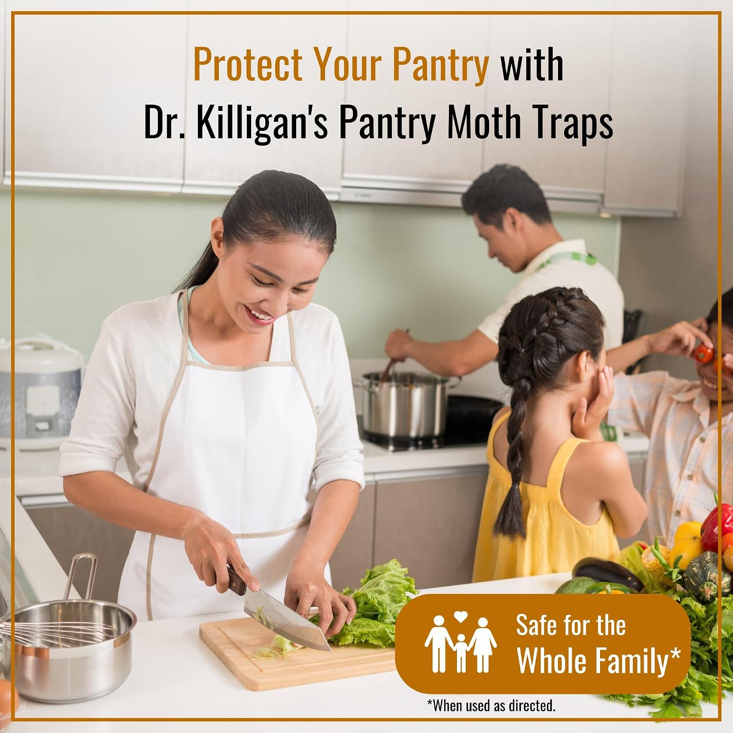 Dr. Killigan's Pantry Moth Traps with Pheromones Prime, 6 Pack, Black