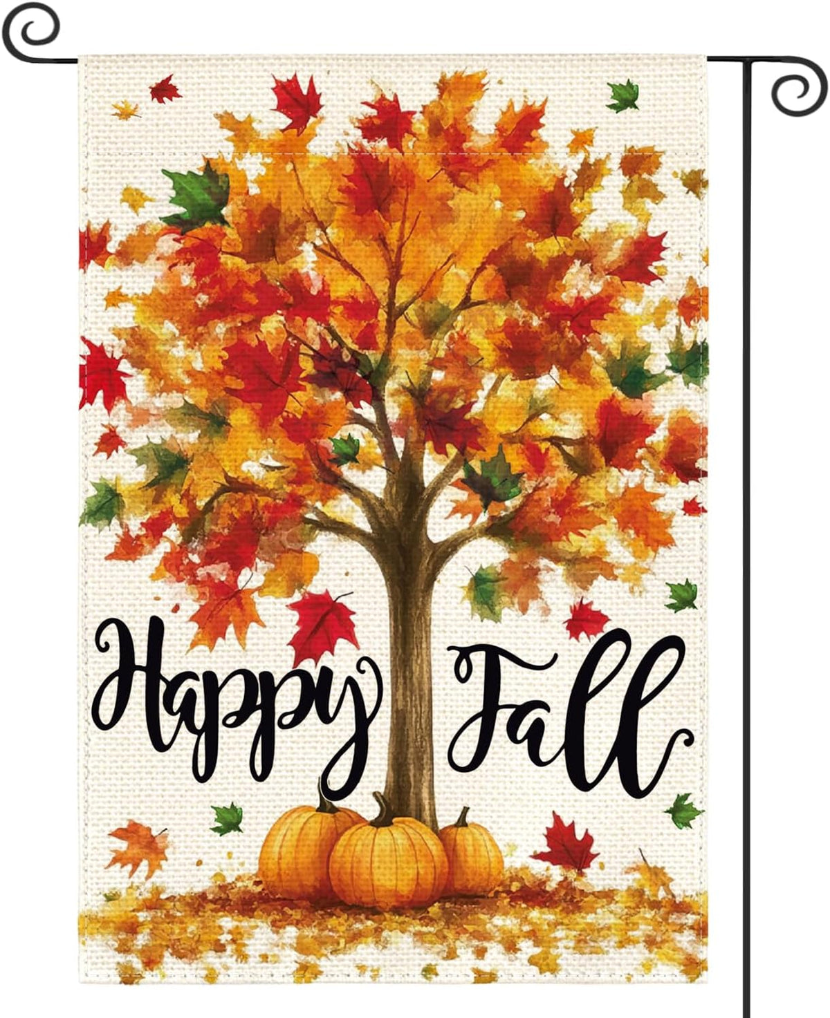 AVOIN colorlife Fall Garden Flag 12x18 Inch Double Sided Outside