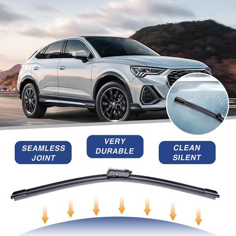 22"+22" Wiper Blades Replacement for Chevy Silverado/GMC Sierra 2014 2015 2016 2017 2018 (Set of 2) Quiet and Durable Stable All-Season Windshield Wiper Blades