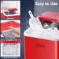 KUMIO Countertop Ice Maker, 9 Bullet Ice Fast Making in 6-8 Mins, 26.5 lbs in 24 hrs, Self-Cleaning Ice Makers Countertop, Quiet Ice Machine with Ice Scoop & Basket, Red