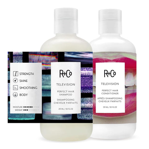 R+Co Television Perfect Hair Shampoo and Conditioner Set, 8.5oz (2 Pack)