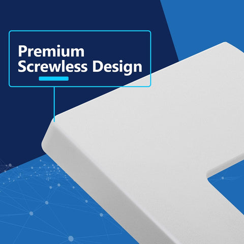 LIDER Decorator Switch Cover, Screwless Wall Plate, Matte White, 10-Pack