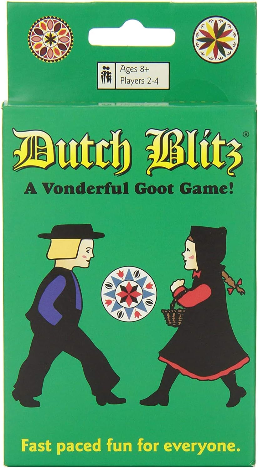 Dutch Blitz Card Game - Original Fast Paced Family Game with 160 Cards